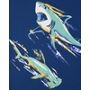 The Children’s Place Boys’ Gamer,Cars,Sports Long Sleeve Graphic T-Shirts,2 Pack(Sharks/Dino Skeleton 2-pack)