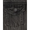 The Children’s Place Boys’ Long Sleeve Fleece and Denim Hooded Jacket(Washed Black)