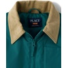 The Children’s Place Boys’ Long Sleeve Hooded Canvas Jacket(Jaded Teal)