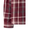 The Children’s Place Boys’ Long Sleeve Plaid Flannel Hooded Button Up Shirt(Deep Wine Plaid)