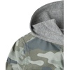 The Children’s Place Boys’ Long Sleeve Plaid Flannel Hooded Button Up Shirt(Sedona Sage Camo)