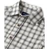 The Children’s Place Boys’ Long Sleeve Plaid Textured Poplin Button Up Shirt(Hay Stack Plaid)