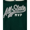 The Children’s Place Boys’ Long Sleeve Varsity Hooded Top(Balt Green Allstar)