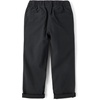 The Children’s Place Boys’ Roll Cuff Pull on Chino Pants(Washed Black)