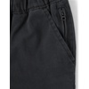 The Children’s Place Boys’ Roll Cuff Pull on Chino Pants(Washed Black)
