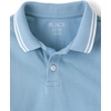 The Children’s Place Boys’ Uniform Short Sleeve Pique Polo(Pearl Blue)