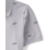 The Children’s Place Boys’ Uniform Short Sleeve Pique Polo(Sharks)