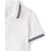 The Children’s Place Boys’ Uniform Short Sleeve Pique Polo(Soft White)