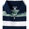 The Children’s Place Boys’ Uniform Short Sleeve Pique Polo(Tidal Multi Stripe)