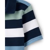 The Children’s Place Boys’ Uniform Short Sleeve Pique Polo(Tidal Multi Stripe)