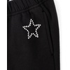The Children’s Place Girls’ Active Wide Leg Pants(Black Fleece)