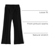 The Children’s Place Girls’ Active Wide Leg Pants(Black Scuba)