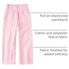 The Children’s Place Girls’ Active Wide Leg Pants(Light Pink Fleece)