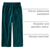 The Children’s Place Girls’ Active Wide Leg Pants(Rainforest Velour)