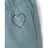 The Children’s Place Girls’ Active Wide Leg Pants(Storm Fleece)