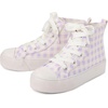 The Children’s Place Girls Casual Lace Up Hi Top Sneakers(Gingham)