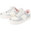 The Children’s Place Girls Casual Lace Up Low Top Sneakers(Silver Colorblock)