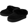 The Children’s Place Girls’ Girls Indoor/Outdoor Comfy Slip on Platform Shoes, Faux Fur Lined(Black)