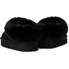The Children’s Place Girls’ Girls Indoor/Outdoor Comfy Slip on Platform Shoes, Faux Fur Lined(Black)