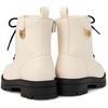 The Children’s Place Girls’ Girls Lace Up Combat Boots(Off-white)