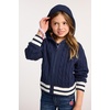 The Children’s Place Girls’ Long Sleeve Cable Knit Zip Front Hooded Sweater(Tidal)