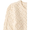 The Children’s Place Girls’ Long Sleeve Crew Neck Pullover Sweater(Frappe)