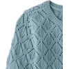 The Children’s Place Girls’ Long Sleeve Crew Neck Pullover Sweater(Stormwater 2)