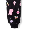 The Children’s Place Girls’ Long Sleeve Fleece Zip Up One Piece Pajama(Black Candy)