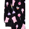 The Children’s Place Girls’ Long Sleeve Fleece Zip Up One Piece Pajama(Black Candy)
