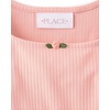 The Children’s Place Girls’ Long Sleeve Tiered Dress(Pink Melon)