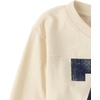 The Children’s Place Girls’ Long Sleeve Varsity Sueded Top(Hay Stack)