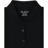The Children’s Place Girls’ Pique Polo Dress(Black Wash)