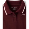 The Children’s Place Girls’ Short Sleeve Drop Waist Polo Dress(Bittersweet)