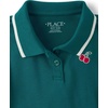 The Children’s Place Girls’ Short Sleeve Drop Waist Polo Dress(Jaded Teal)