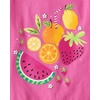 The Children’s Place Girls’ Short Sleeve Graphic T-shirts (5-Pack)(Yummy Foods)
