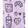 The Children’s Place Girls’ Short Sleeve Pant and Shorts, 3-piece Pajama Sets(Snack Doodle)