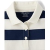 The Children’s Place Girls’ Short Sleeve Rugby Polo Dress(Tidal Stripe)