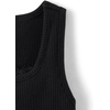 The Children’s Place Girls’ Sleeveless Lace Ribbed Tank Tops(Black)