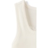 The Children’s Place Girls’ Sleeveless Lace Ribbed Tank Tops(Marshmallow)