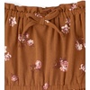 The Children’s Place Girls’ Smocked Short Sleeve Tops(Clove Spice Floral)