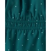 The Children’s Place Girls’ Smocked Short Sleeve Tops(Jaded Teal)