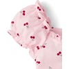The Children’s Place Girls’ Smocked Short Sleeve Tops(Petal Cherries)