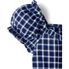 The Children’s Place Girls’ Smocked Short Sleeve Tops(Tidal Plaid)