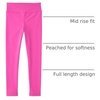The Children’s Place Girls’ Soft Active Everyday Pull on Leggings(Pink Summer)