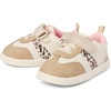 The Children’s Place Girls’ and Toddler First Steps Adjustable Low Top Sneakers(Gold)