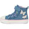 The Children’s Place Girls and Toddler High Top Sneakers(Denim Butterfly)