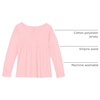 The Children’s Place Girls and Toddler Long Sleeve Everyday Casual Knit Shirt(Bright Pink)