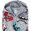 The Children’s Place boys Long Sleeve Fleece Hooded Zip Front One Piece Pajamas(Gamer)