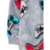 The Children’s Place boys Long Sleeve Fleece Hooded Zip Front One Piece Pajamas(Gamer)
