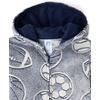 The Children’s Place boys Long Sleeve Fleece Hooded Zip Front One Piece Pajamas(Sports Glow)